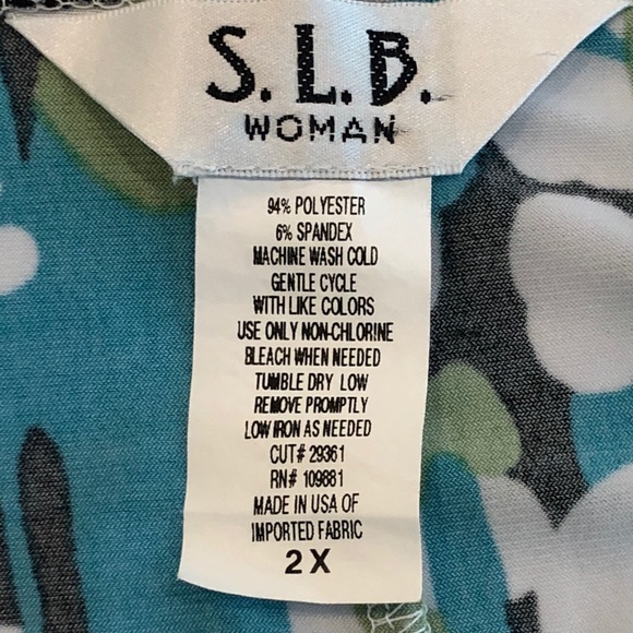 S. L. B. Woman Wrap Blouse 2x - Picture 3 of 3